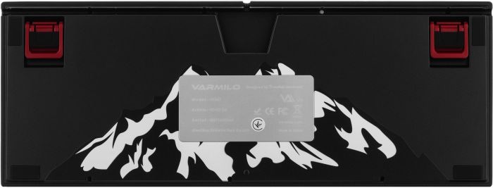 Клавіатура механічна Varmilo APG87 Summit R1, C-TK Red, WL/USB-A, ENG/UKR, White Led