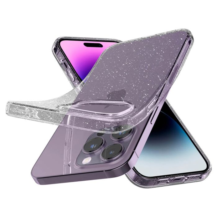 Чохол Spigen для iPhone 14 Pro, Liquid Crystal Glitter, Rose Quartz