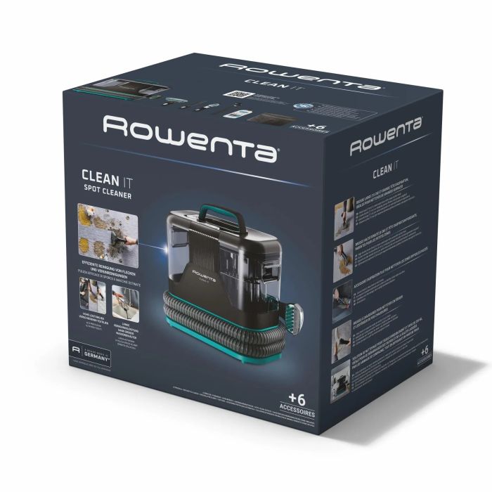 Пылесос Rowenta моющий Clean It, 1700Вт, конт пыль -1,5л, вода -2,3л, 4 насадки, черный