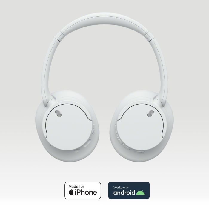 Наушники Over-ear Sony WH-CH720N BT 5.2, ANC, SBC, AAC, Wireless, Mic, Белый