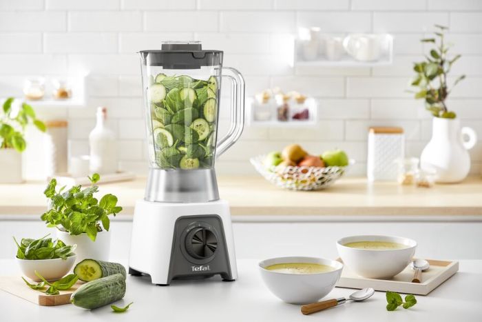 Блендер Tefal стационарный Blendeo Plus Mixer, 450Вт, чаша-1500мл, белый