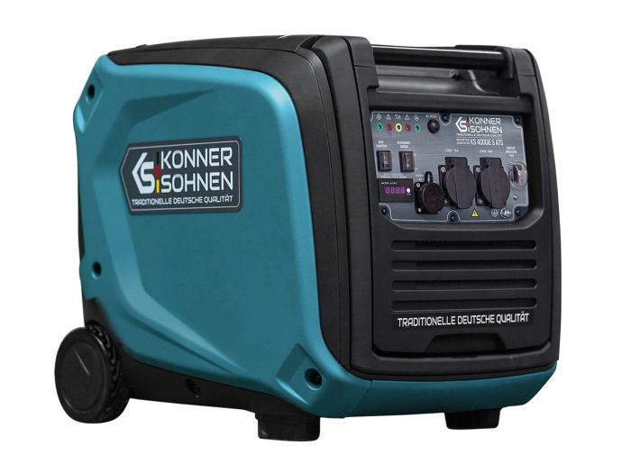 Генератор инверторный бензиновый Konner&Sohnen KS 4000iE S ATS, 230В, 4.0кВт, АВР(ATS), электростартер, 40кг