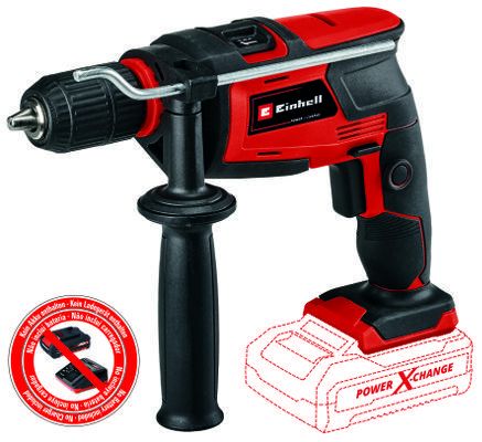 Дрель ударная аккумуляторная Einhell PXC TC-ID 18 Li-Solo, PXC 18В, ШЗП 13мм, 2600об•мин, 1.6кг, без АКБ и ЗП