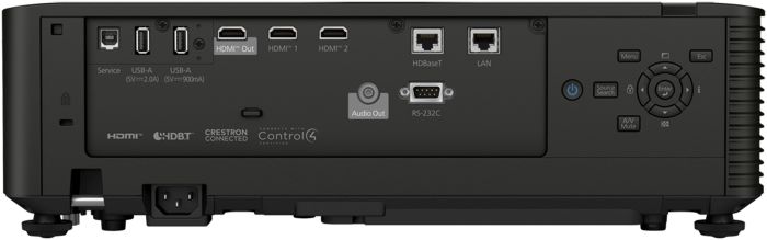 Проєктор Epson EB-L695SE WUXGA, 6000 lm, LASER, 0.5-0.7, WiFi, чорний