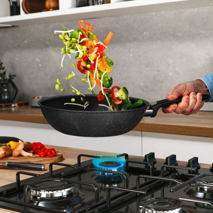 Сковорода BOK Tefal Expertise, 28см, алюміній, бакеліт, чорний