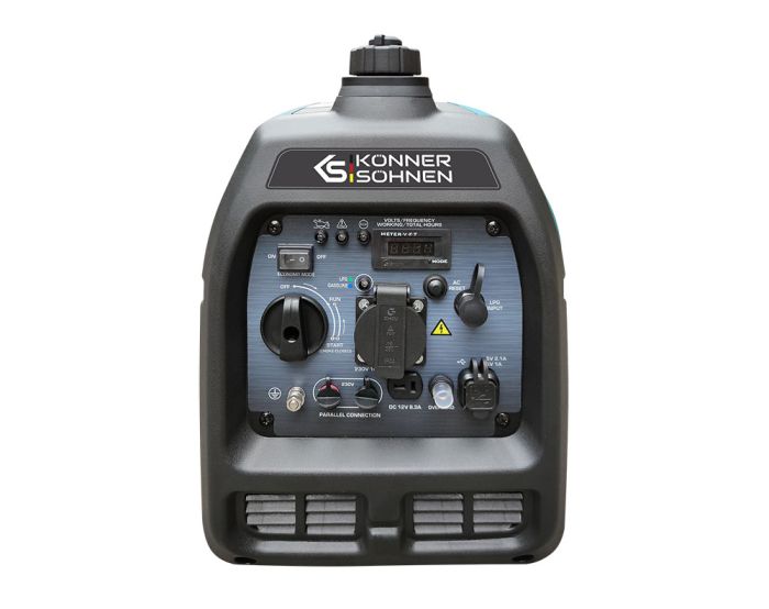 Генератор газобензиновый инверторный Konner&Sohnen KS 3100iG S, 230В, 3.1кВт, ручной запуск, 22кг