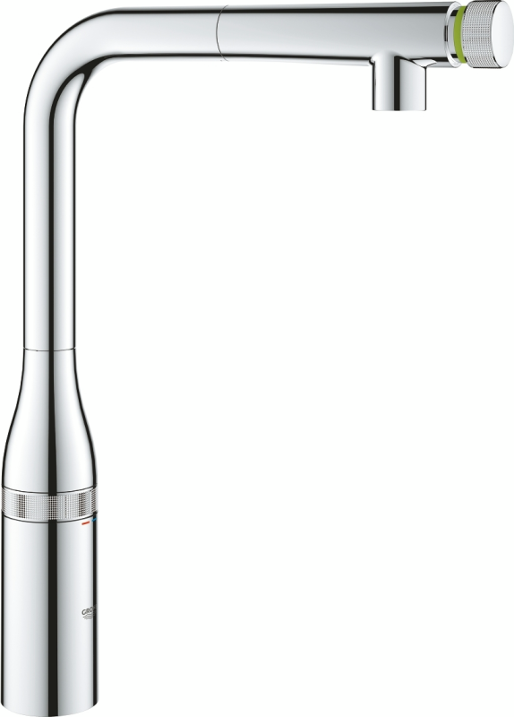 Смеситель для кухни Grohe Accent Smart Control, дл.излива - 199мм, поворотный/вытяжной, вентель/кнопка, хром