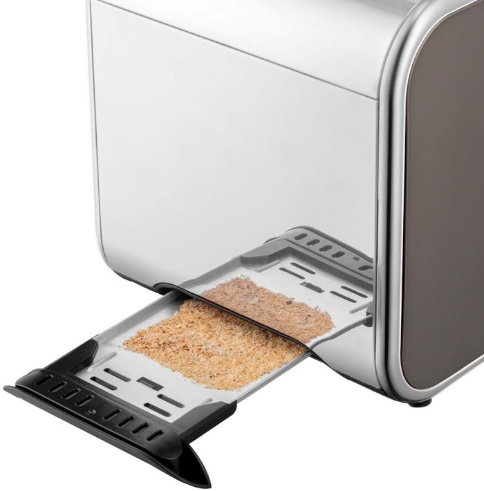 Russell Hobbs toaster Distinctions 2-Slice 1670Вт, подогрев, разморозка, пластик, серебристо-серый