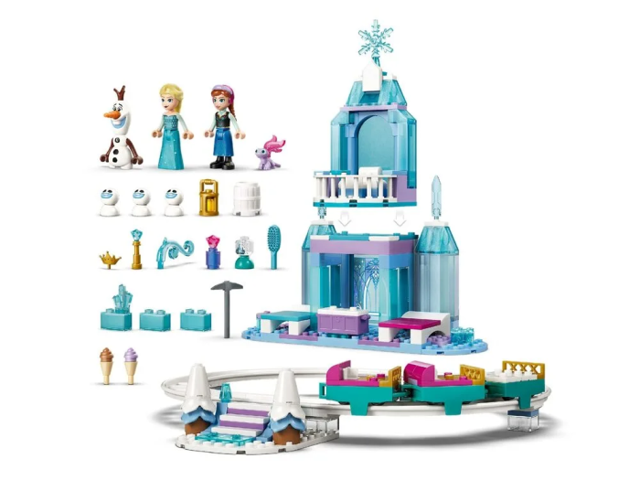 Конструктор LEGO Disney Princess  Ледяной дворец Эльзи и веселое катание на санках