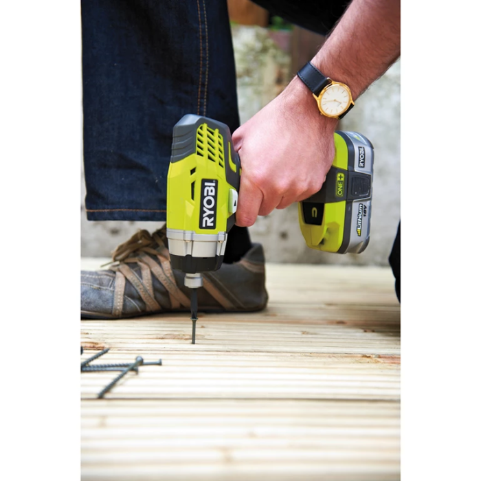 Гвинтоверт ударний акумуляторний Ryobi ONE+ RID1801M 18В 3200об/хв 220Нм 1/4" 1.2кг без АКБ та ЗП