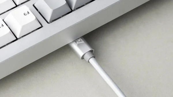 Клавіатура механічна Lemokey  P1 Pro 84Key, Keychron Super Red, WL/BT/USB-A, QMK/VIA, Hot-Swap, EN/UKR, RGB,  Knob, Space Silver