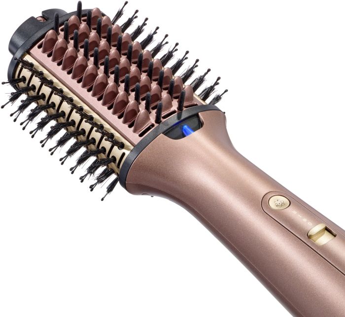 Фен-щетка Babyliss Air Power Volume, 1000Вт, режимов-2, дифузор, иониз-я, хол. обдув, розовый