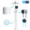 Душова система Grohe QuickFix Vitalio Comfort 250 Flex із перемикачем для душу, верхній душ, лійка, кріпл. - на стійці, хром