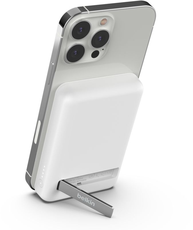 Портативное зарядное устройство Power Bank Belkin 5000мАч, MagSafe Wireless, белый