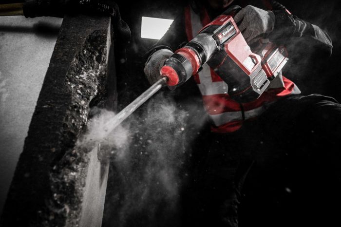 Молоток отбойный аккумуляторный Einhell TP-DH 18/4 Li BL - Solo бесщеточный 18Вт 4Дж 4600уд/мин 2.88кг без АКБ и ЗП