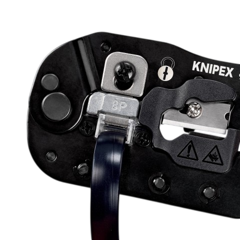 Кліщі обтискні KNIPEX Western, для обтиску штекерів 190мм фосфатовані 0.345кг