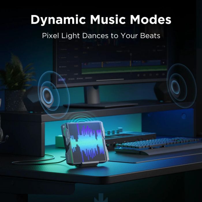 Пиксельный экран Govee H8630 LED Gaming Pixel Light 32x32 Pixels, RGBIC, WI-FI/Bluetooth, серый