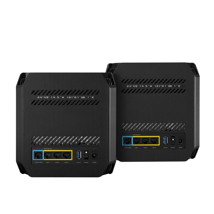 Система WiFi-Mesh ASUS ROG Rapture GT6 AX10000, 3xGE LAN, 1x2.5GE WAN, 1xUSB 3.2, 2мод, чорний