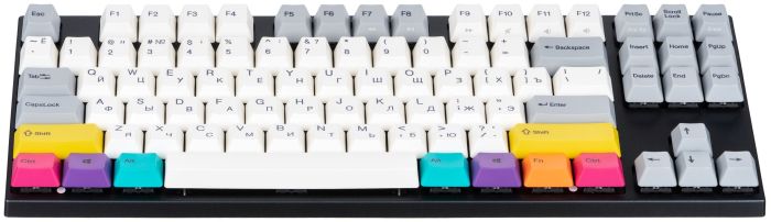 Клавиатура механическая Varmilo APT87 CMYK, C-TK Brown, WL/USB-A, White Led