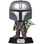 Фігурка Funko POP Star Wars: Mandalorian & Grogu - The Mandalorian w/Grogu