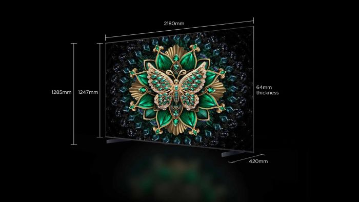 Телевізор 98" TCL MiniLED 4K 144Hz Smart Google TV Titan ONKYO sound