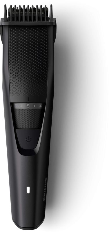 Триммер Philips Series 3000 для бороды и усов, акум., насадок-1, сталь, черный