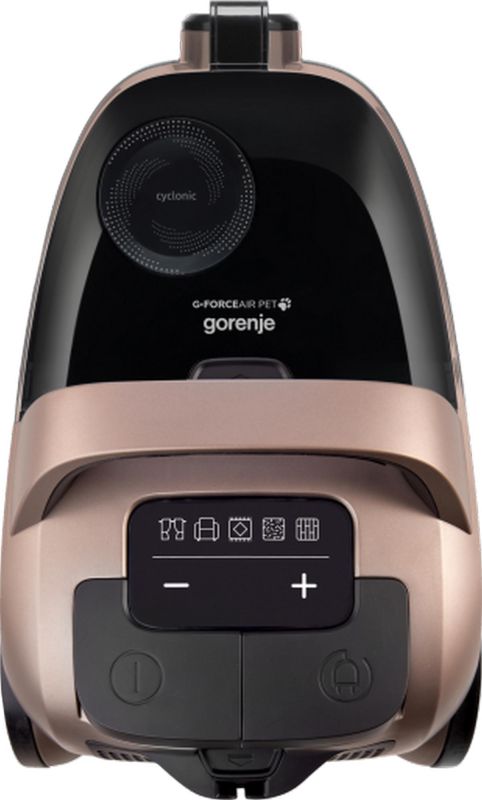 Пилосос Gorenje контейнерний, 850Вт, конт пил -3.3л, HEPA, телескоп трубка, сенсорне упр, бронзовий