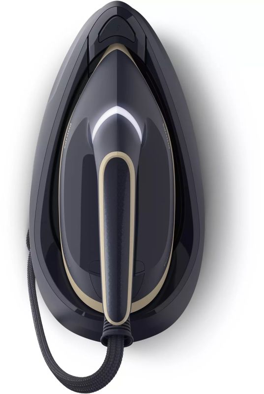 Праска-парогенератор Philips PerfectCare 6000 Series, 2400Вт, 1800мл, паровий удар -600гр, постійна пара - 130гр, нерж. сталь, синьо-золотий
