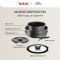 Набір посуду Tefal Ingenio Inspiration, 6предметів, алюміній, скло, бакеліт, чорний