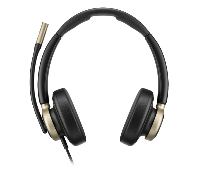 Гарнітура комп'ютерна стерео On-ear HP Poly Mission 825, USB-A, USB-C, 4 x Uni-mic, ANC, Beamforming, AI noise cancelling, Teams, Zoom, Google Meet, чорний