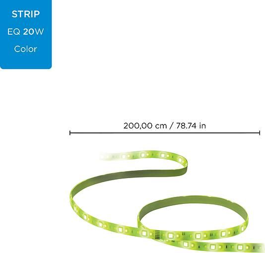 Лента светодиодная  умная WiZ LEDStrip, 1600Lm, 2700-6500K, RGB, 2 метра, Wi-Fi