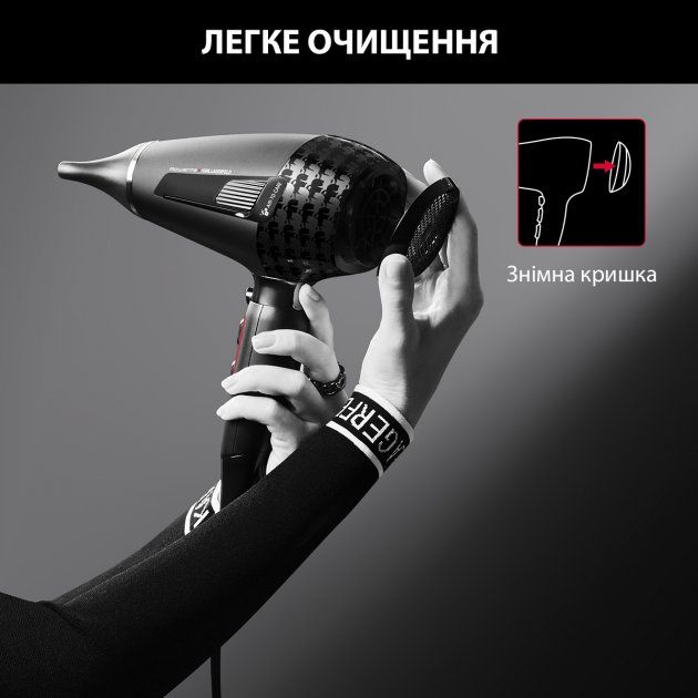 Фен Rowenta x Karl Lagerfeld K/Pro Stylist, 2200Вт, режимов-3, иониз-я, дифузор, 2 концентратора, хол. обдув, черный