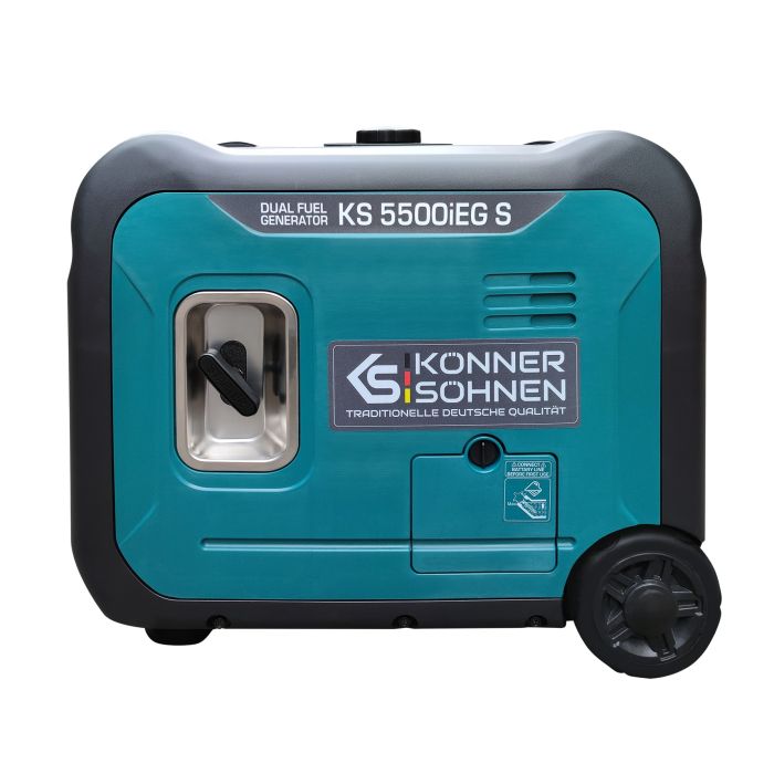 Генератор газо-бензиновый инверторный Konner&Sohnen KS 5500iEG S, 230В, 5.5кВт, электростартер, 52.5кг