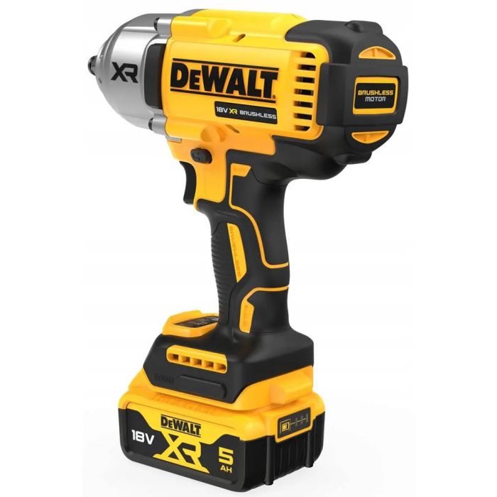 Гайковерт ударний DeWalt XR Li-Ion 18В акб 2х5А·год 1898Нм 2300об/хв 2200уд/хв 1/2" ЗП кейс 2.9кг