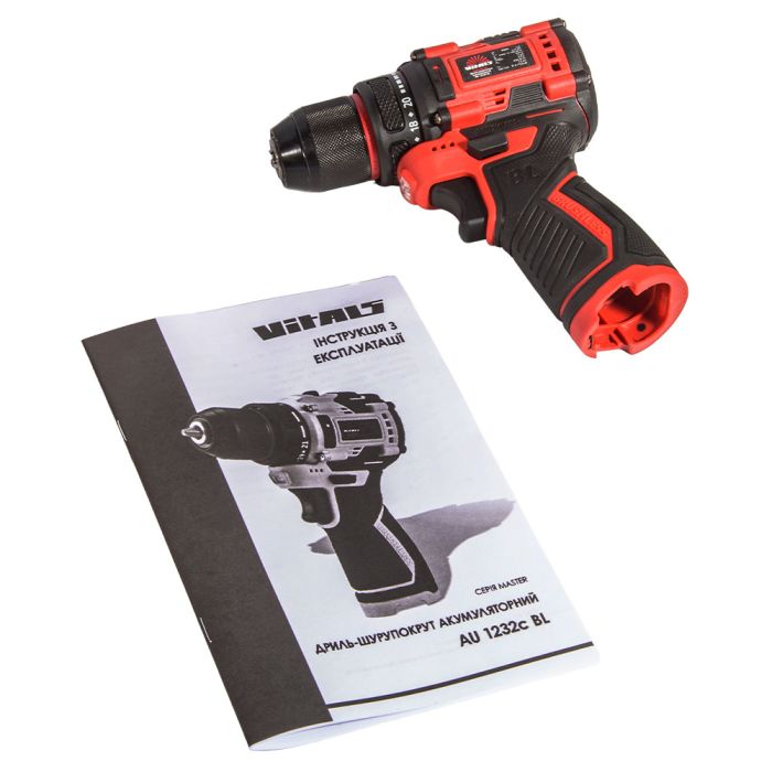 Шурупокрут-дриль акумуляторний Vitals Master AU 1232c BL 12В 32Нм 400·1400об/хв 1.1кг без АКБ та ЗП