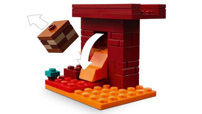Конструктор LEGO Minecraft Битва с лавой в Незере