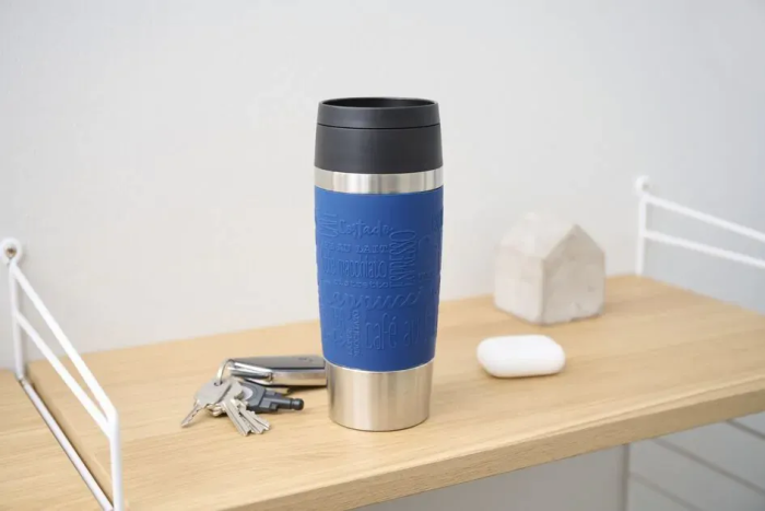 Термочашка Tefal Travel Mug Classic, 360мл, нержавіюча сталь, синій