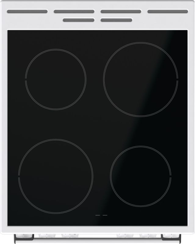 Плита Gorenje электрическая стеклокерамическая, 62л, конвекция, 50x60см, белый