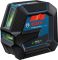 Нівелір лазерний Bosch Professional GCL 2-50 G, до 15м, ±0.3мм/м, з штативом BT 150, тримачем RM 10, чохлом, мішенню, 0.58кг