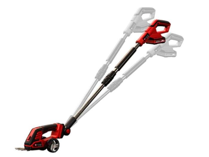Ножницы для травы аккумуляторные Einhell GE-CG 18/100 Li T-Solo, 18В PXC, лезвия 10/20см, телескоп. ручка, 0.7кг (без АКБ и ЗУ)
