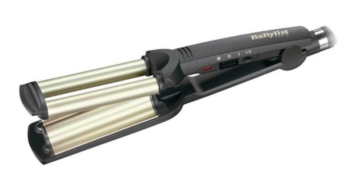 Плойка Babyliss, гофре , темп.режимів-3, 160-200С, природні хвилі, кераміка, чорний