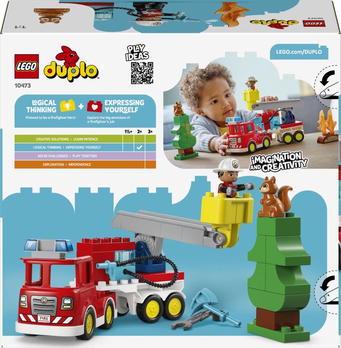 Конструктор LEGO DUPLO Town Пожежна машина зі шлангом і пожежником