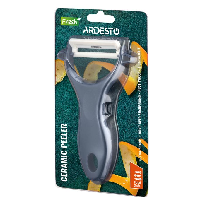 Овочечистка керамічна Ardesto Fresh, кераміка, пластик, синій