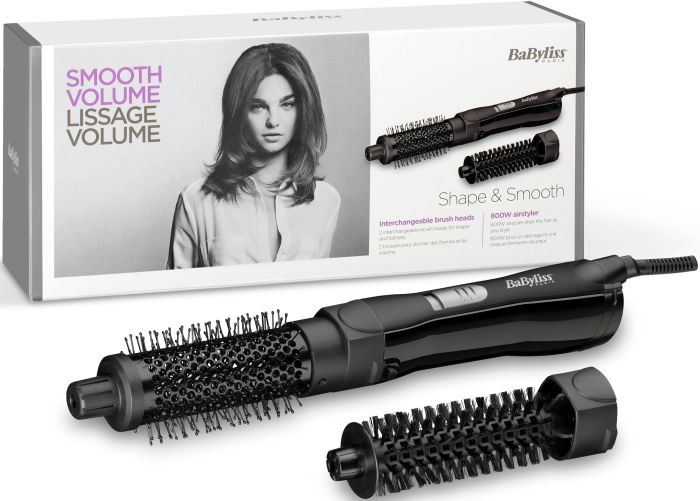 Фен-щетка Babyliss, 800Вт, режимов-2, хол. обдув, керамика, черный