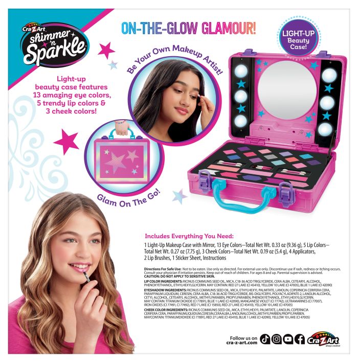 Набор детской косметики Cra-Z-Art Light-Up Beauty Studio, зеркало с подсветкой