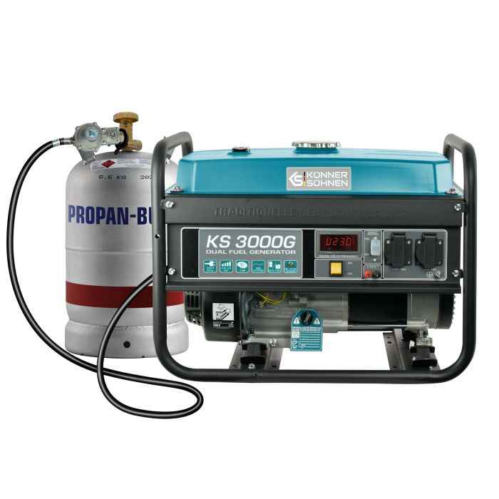 Генератор газобензиновий Konner&Sohnen KS 3000G, 230В, 3.0кВт, ручний стартер, 45.4кг