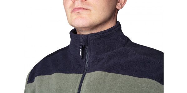 Кофта рабочая Neo Tools Camo, флисовая, 300г/м кв, усиление тканью Oxford, на молнии, XXL(56), оливковый