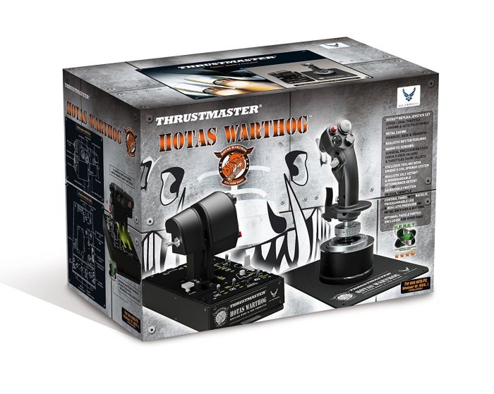 Комплект Thrustmaster Джойстик и Рычаг управления двигателем Hotas Warthog Pack, PC
