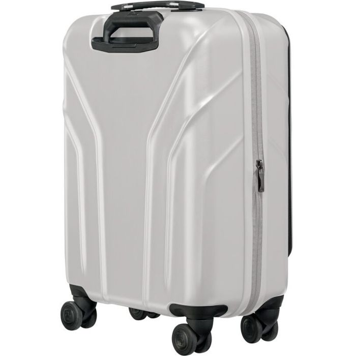 Валіза Wenger Amplix Hardside Carry-On, мала, з відсіком для н/б 16", полікарбонат, TSA, 4 колеса, розширення, USB, сріблястий