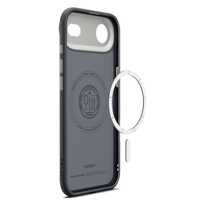 Чохол Spigen для iPhone 17 Air, Nano Pop MagFit, Black Sesame